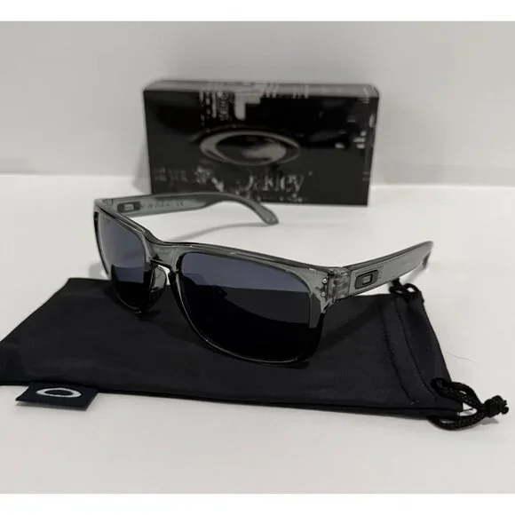 Oakley Holbrook Smoke Gray Frame 9102 Black Lenses - Picture 3 of 7